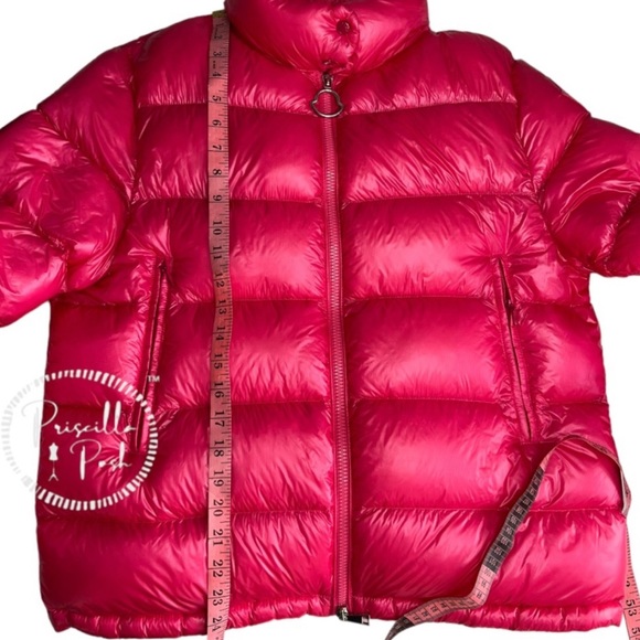 Moncler Hot Pink Quilted Down Puffer Jacket Puffer Coat Neon Pink Goose Down - Picture 14 of 15